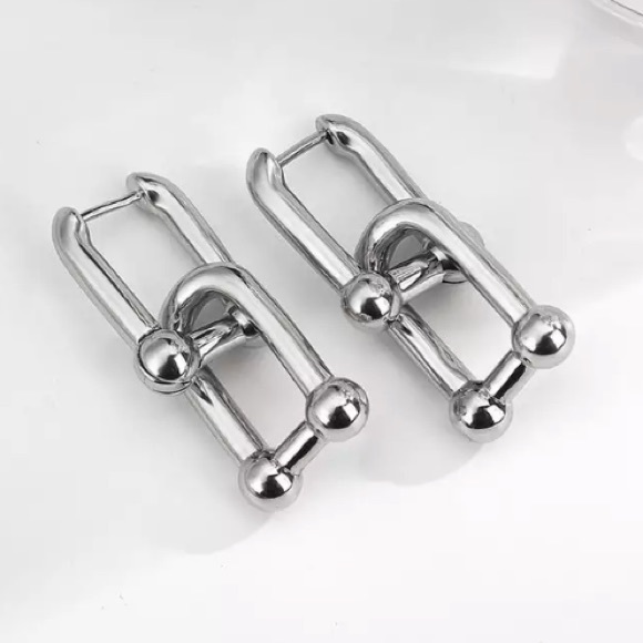 💫Insta chain link earrings - Picture 2 of 5